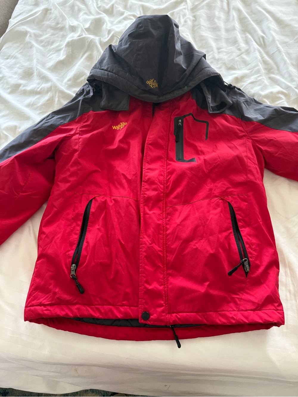Wantdo Red Fully Lined Ski Jacket